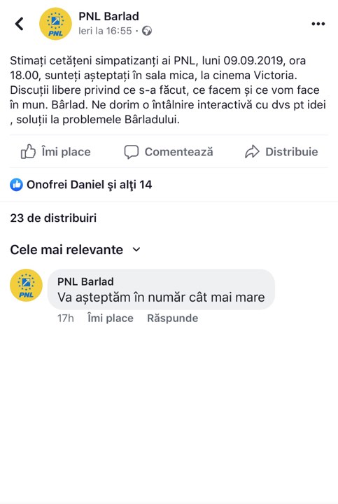 Liberalii bârlădeni mereu “surprinzători”