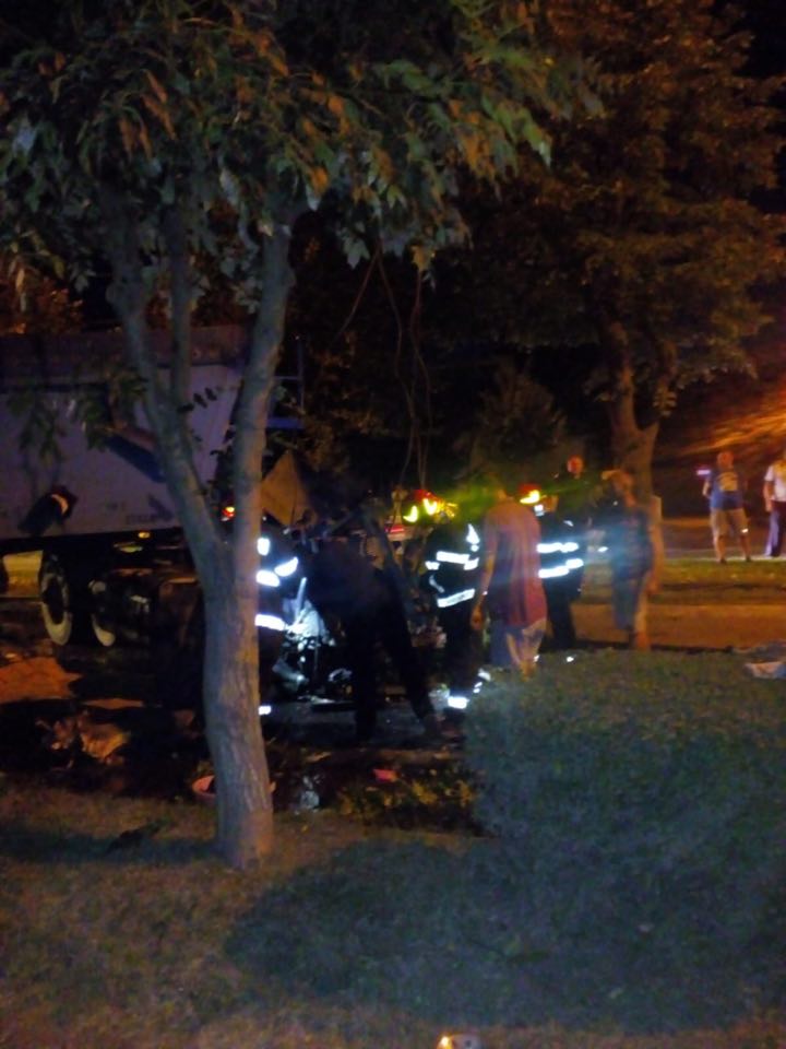 Accident spectaculos la intrarea în Bârlad