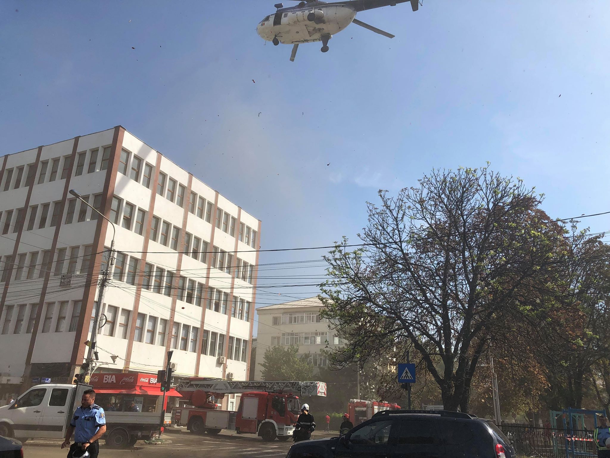 (FOTO)Cutremur și incendiu la Bârlad. A fost un exercițiu de simulare de nota 10!