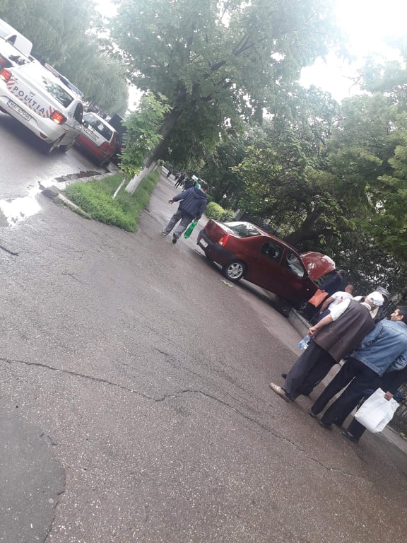 Accident spectaculos în zona Spital