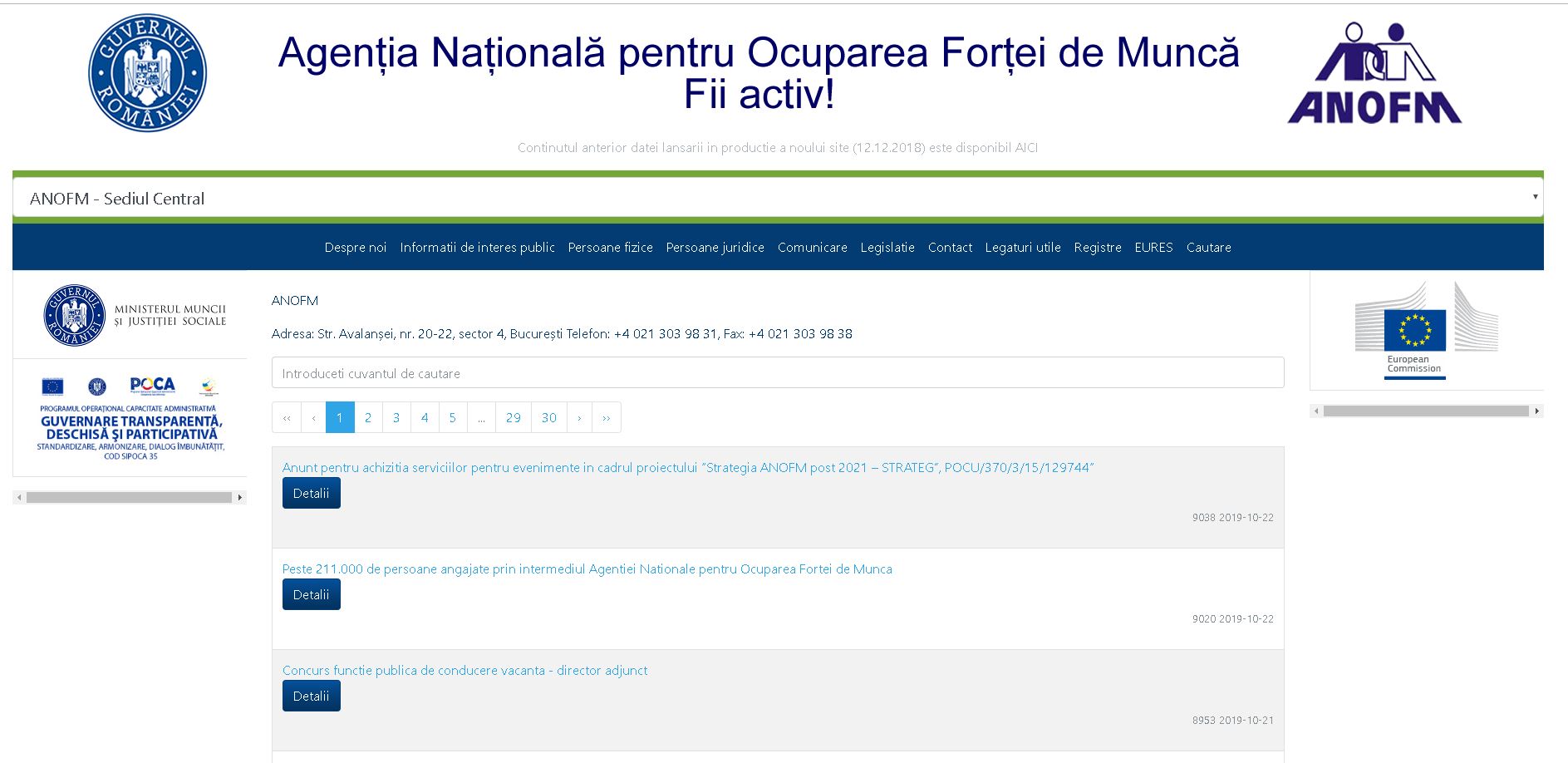 3868 persoane angajate până în luna septembrie