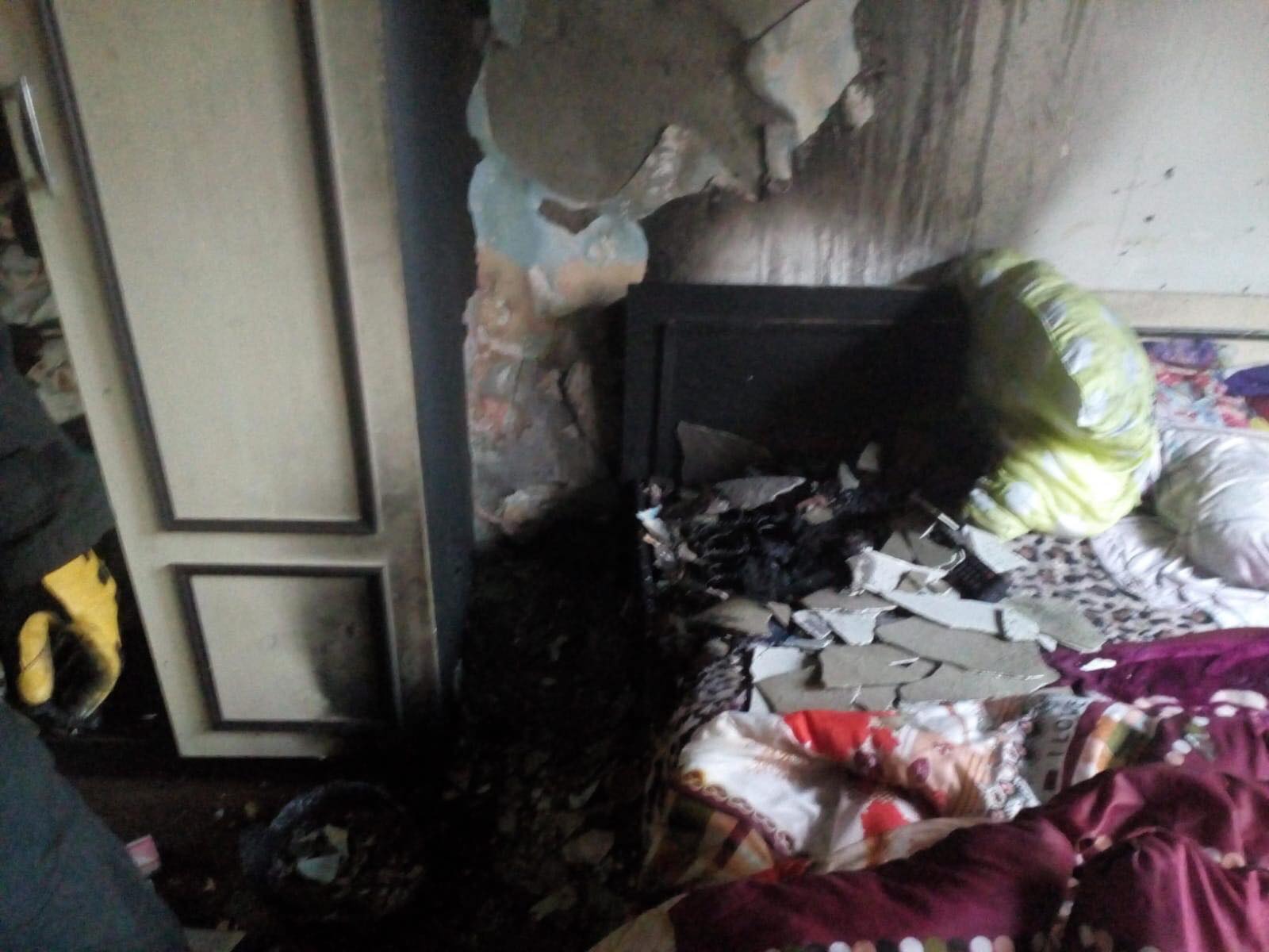 O țigară uitată a provocat un incendiu