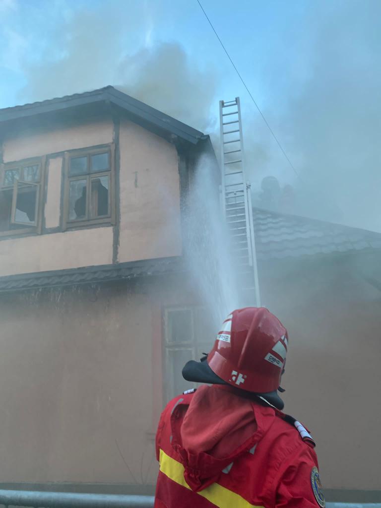 Incendiu în municipiul Câmpulung Moldovenesc