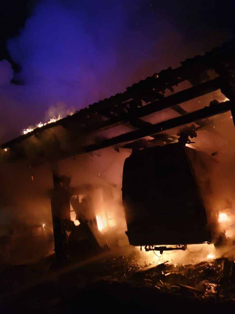 un incendiu a izbucnit în orașul Frasin