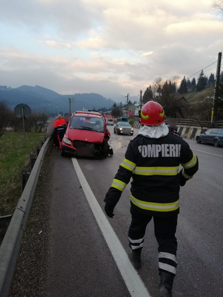 Accident rutier produs în Pasul Mestecăniș