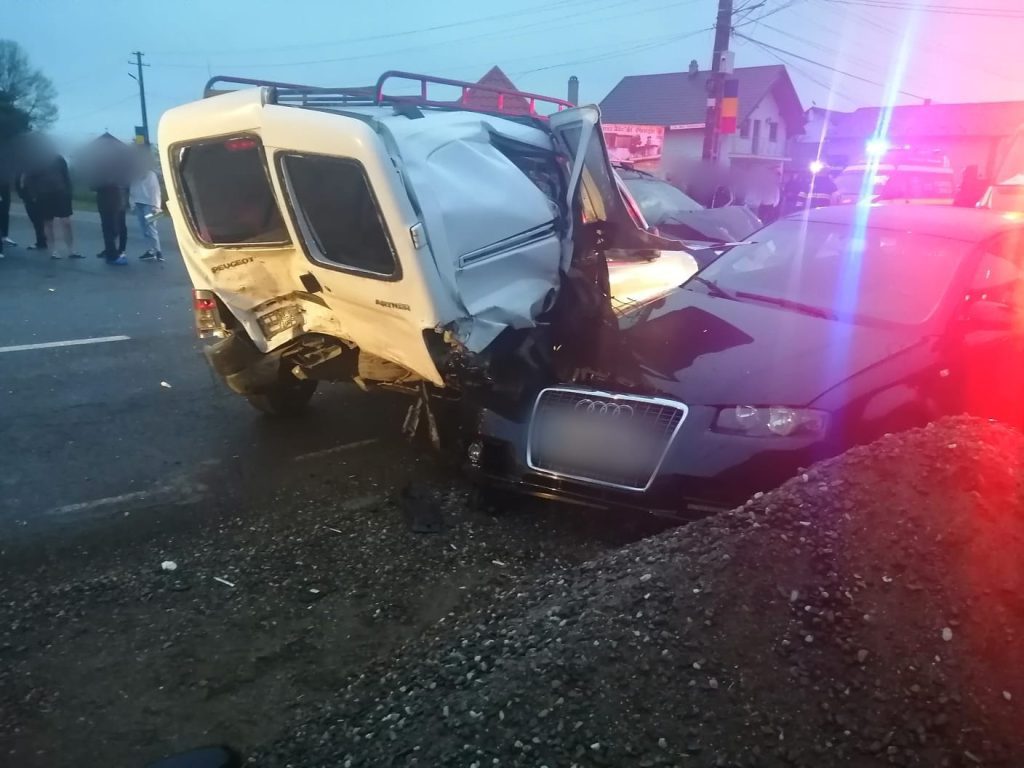 Accident rutier produs în comuna Baia