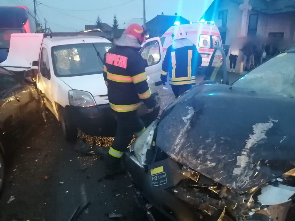 Accident rutier produs în comuna Baia