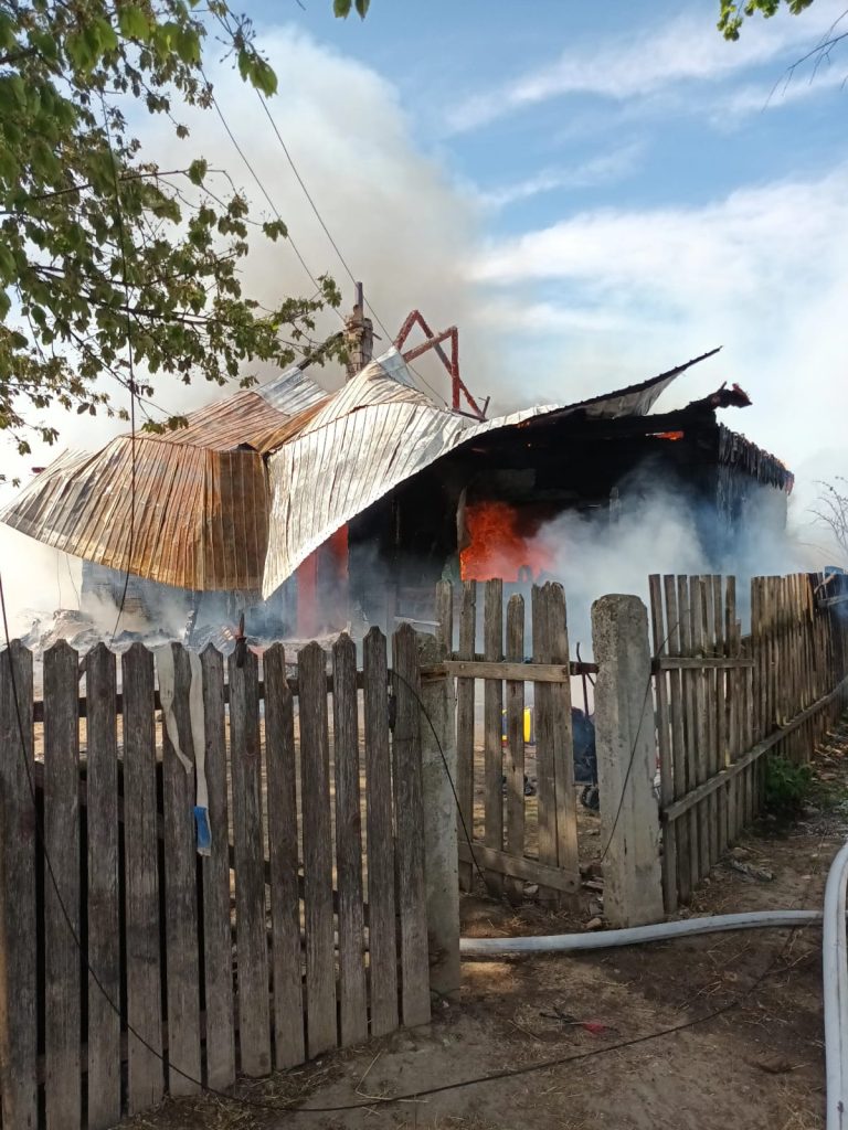Incendiu în localitatea Arbore