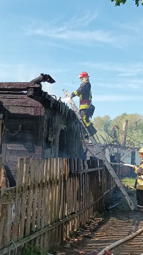 Incendiu în localitatea Arbore