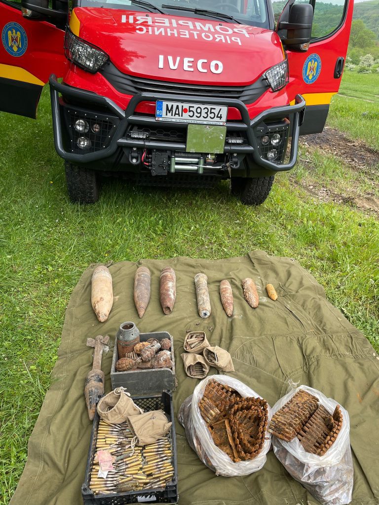 Proiectile, grenade și cartușe distruse