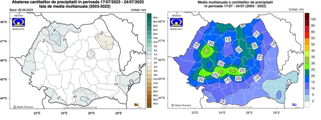 Intervalul 26 iunie 2023 - 24 iulie 2023