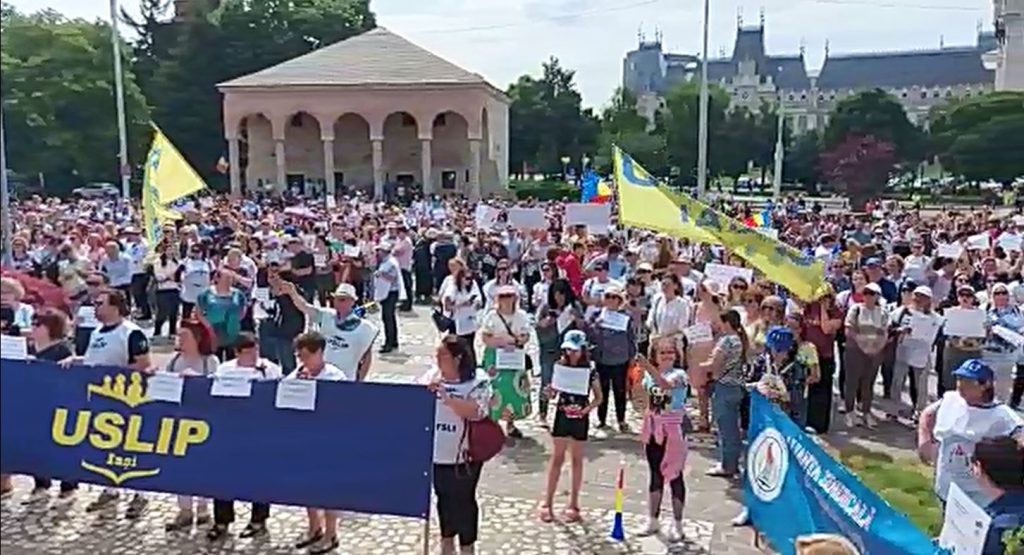 Protest amplu la Iași