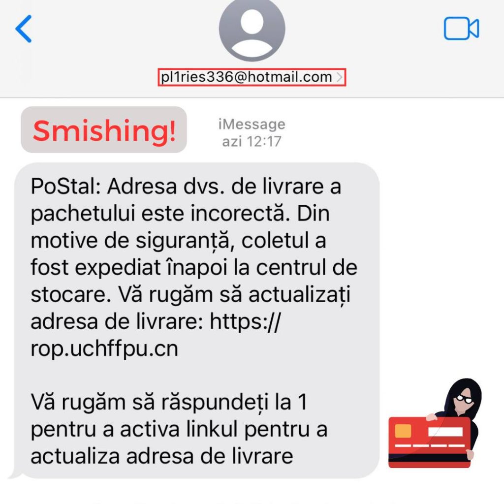 DNSC: Tentativă de fraudă propagată prin SMS 