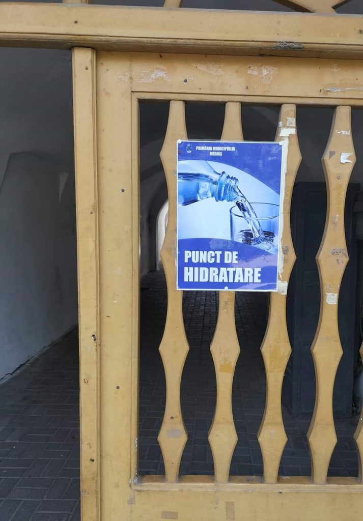 Puncte de hidratare amenajate în municipiul Mediaș