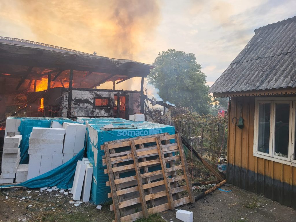 Incendiu în localitatea Horodniceni 