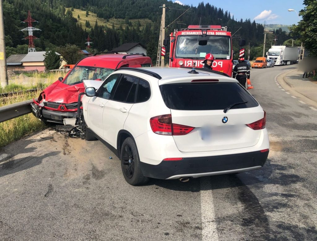 Accident rutier în municipiul Vatra Dornei
