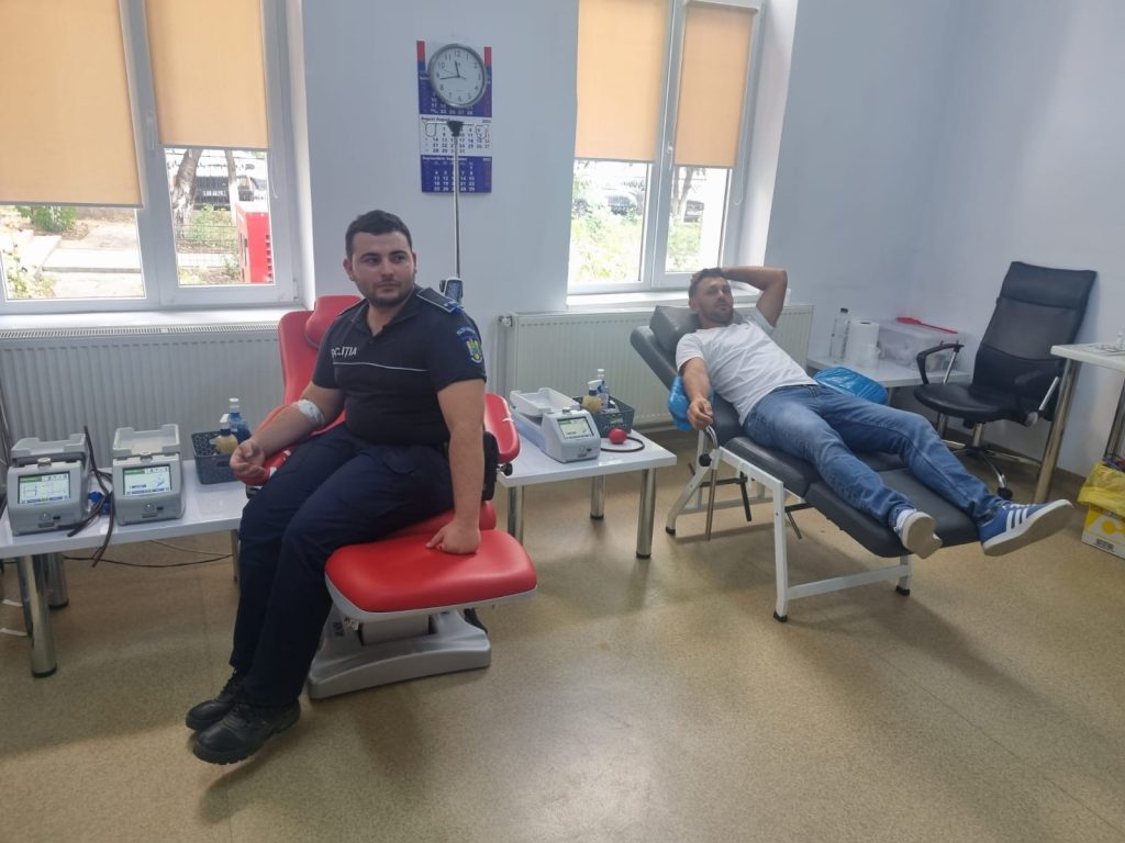 Polițiștii vasluieni au donat sânge 