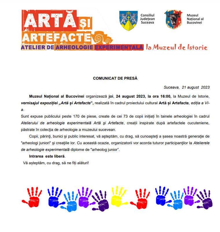 vernisajul expoziției „Artă și Artefacte”