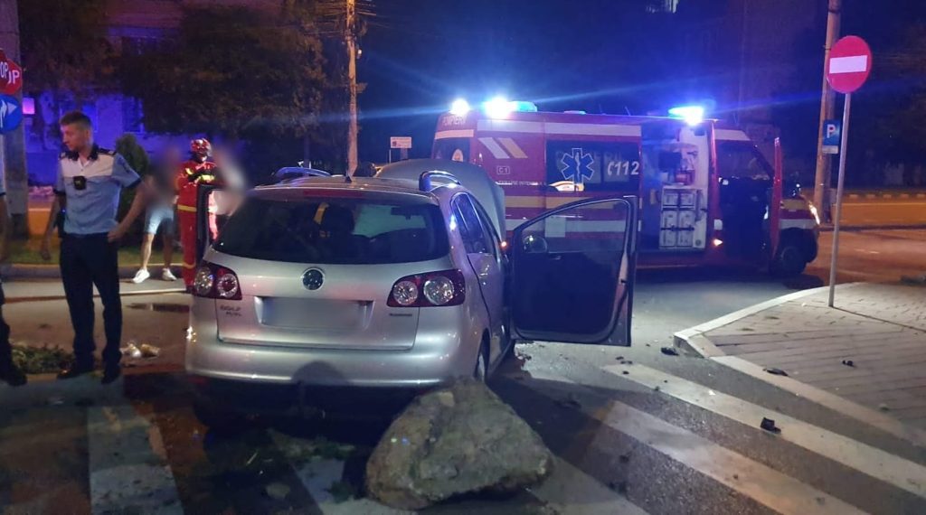 Accident rutier în municipiul Suceava