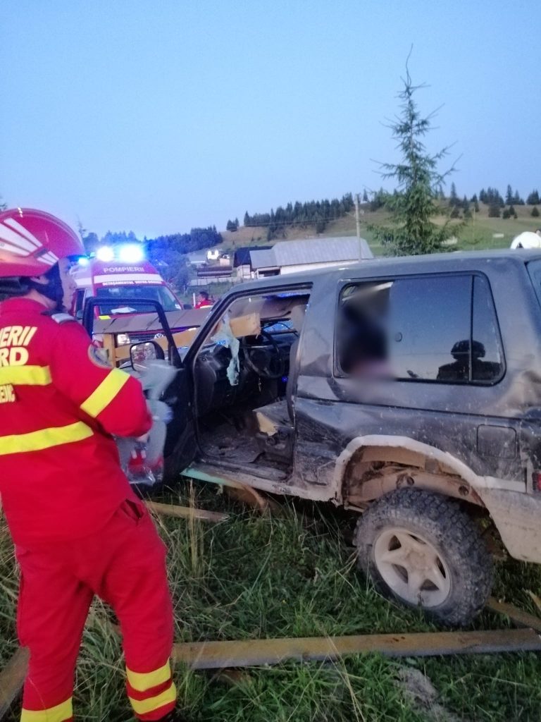 Accident rutier, produs în localitatea Poiana Negrii, cu o persoană decedată