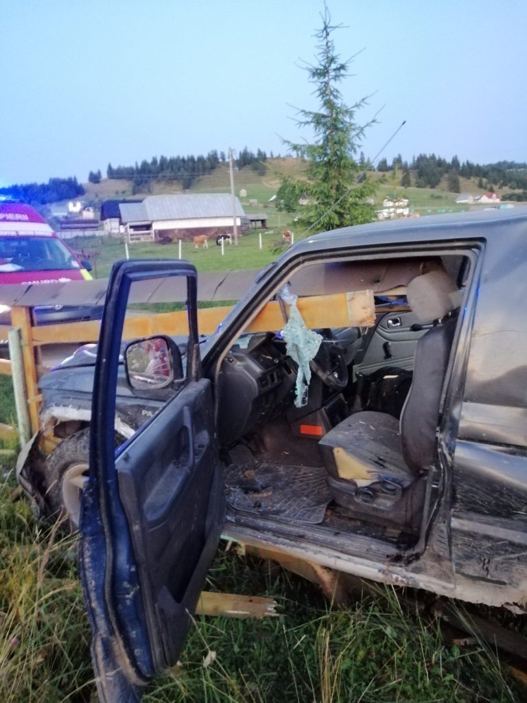 Accident rutier, produs în localitatea Poiana Negrii, cu o persoană decedată