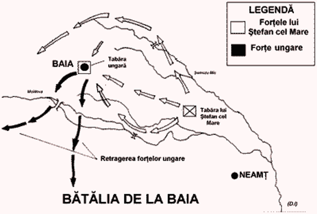 Ștefan cel Mare, Matia Corvin și bătălia de la Baia...