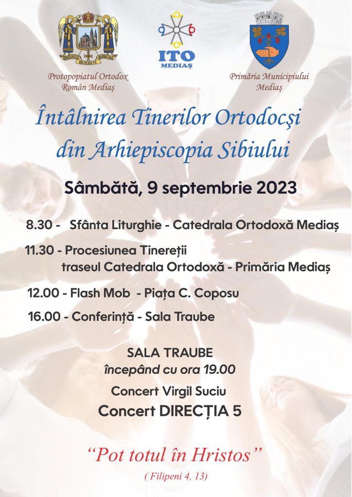 Municipiul Mediaș va găzdui în acest sfârșit de săptămână „Întâlnirea Tinerilor Ortodocși“