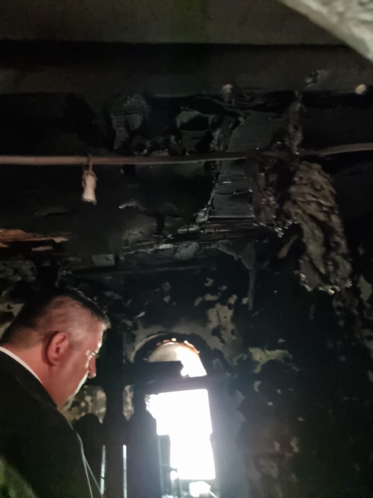 Detașamentul de pompieri Bârlad a intervenit cu o autospecială de stingere cu apă și spumă