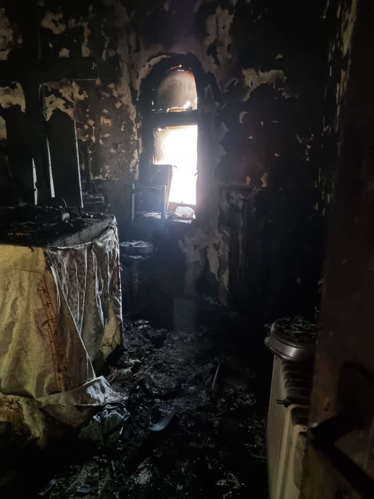 Detașamentul de pompieri Bârlad a intervenit cu o autospecială de stingere cu apă și spumă