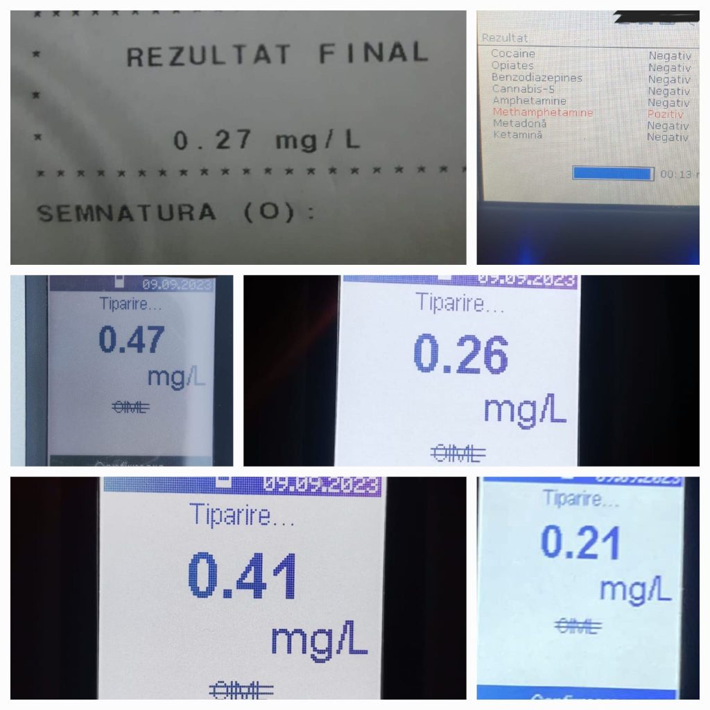 Depistați la volan, sub influența substanțelor cu efect psihoactiv