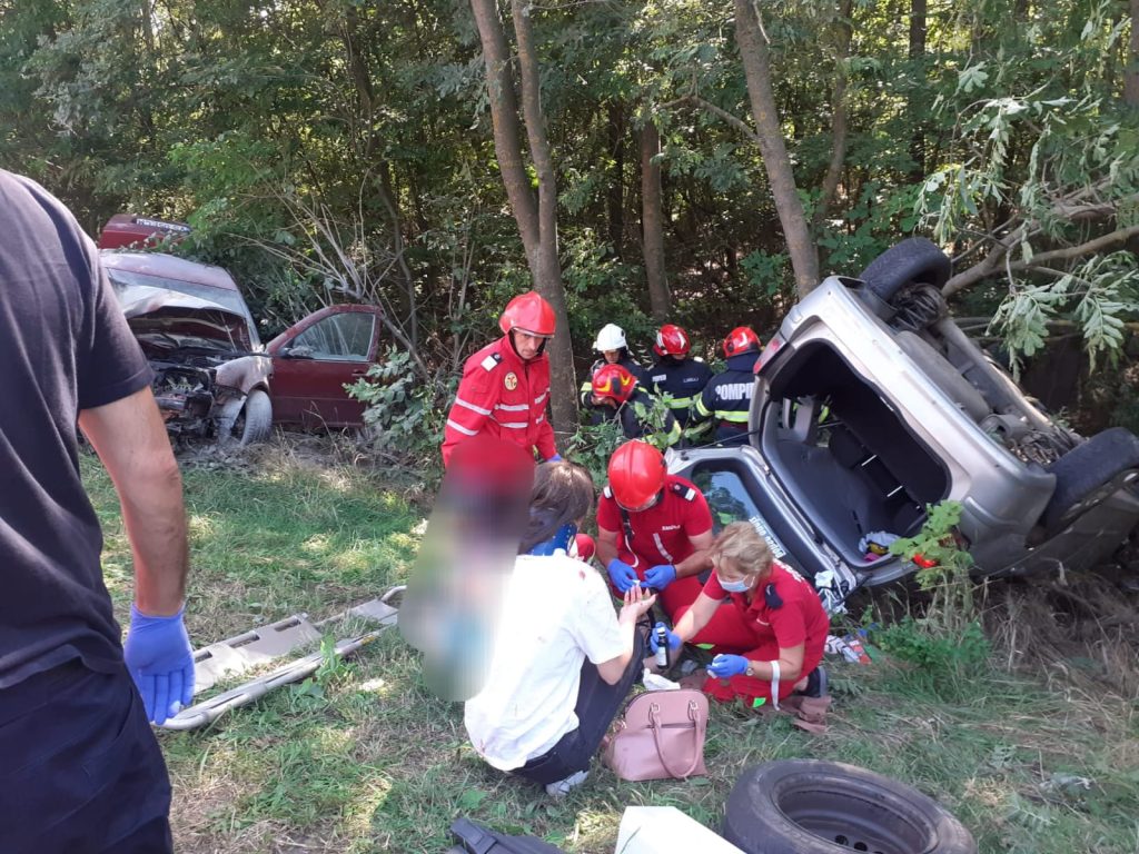 Detașamentul de pompieri Vaslui intervine cu trei autospeciale