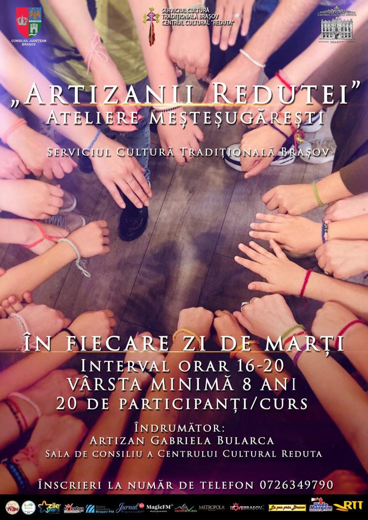 ARTIZANII REDUTEI – Ateliere meșteșugărești în fiecare marți la Centrul Cultural Reduta