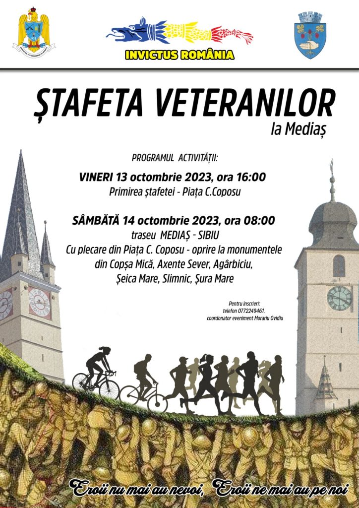 „Ștafeta Veteranilor“, pentru al doilea an la Mediaș