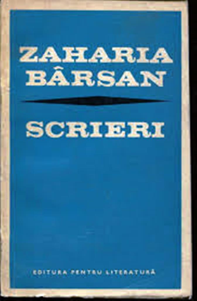 Zaharia Bârsan, dramaturg, actor şi regizor... 
