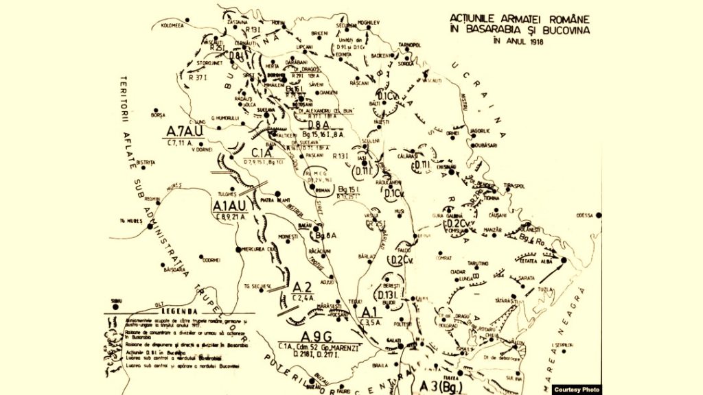 Intrarea armatei române în Basarabia în ianuarie 1918... 