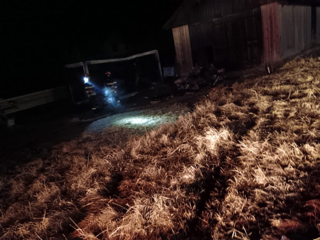 Incendiu la un container de locuit din Nisipitu 