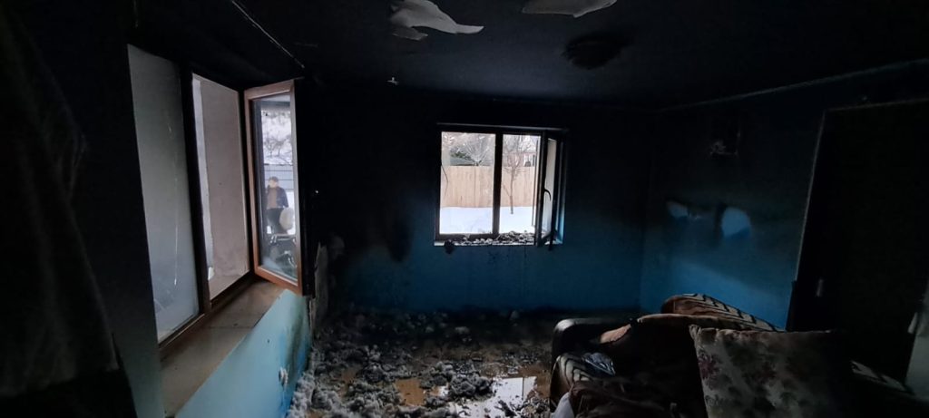 Incendiu într-o locuință din Vaslui, miercuri, 17 ianuarie 2024 