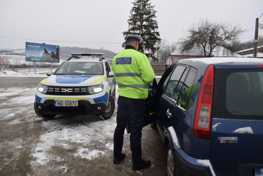 Atenție la circulația în condiții de iarnă