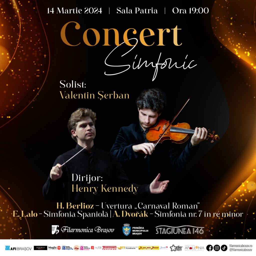 Concert de excepție: Valentin Șerban cântă Édouard Lalo joi seară la Sala Patria! 
