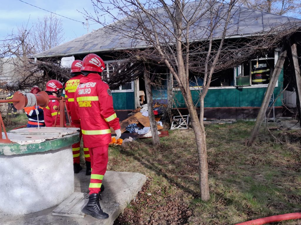 Incendiu tragic la Uncești: o victimă carbonizată 