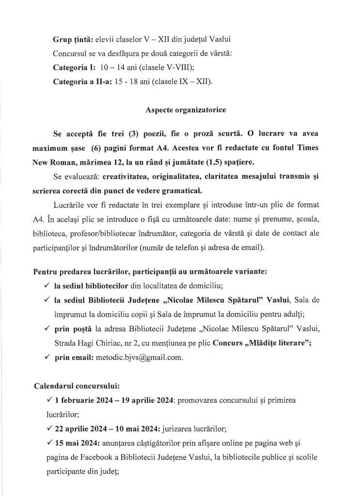 „Mlădițe literare”, ediția a VI-a
