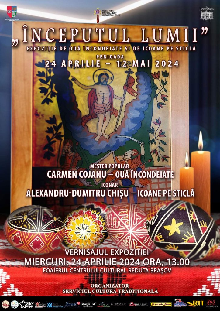Vernisaj „Începutul Lumii” - Expoziție de ouă încondeiate și icoane pe sticlă