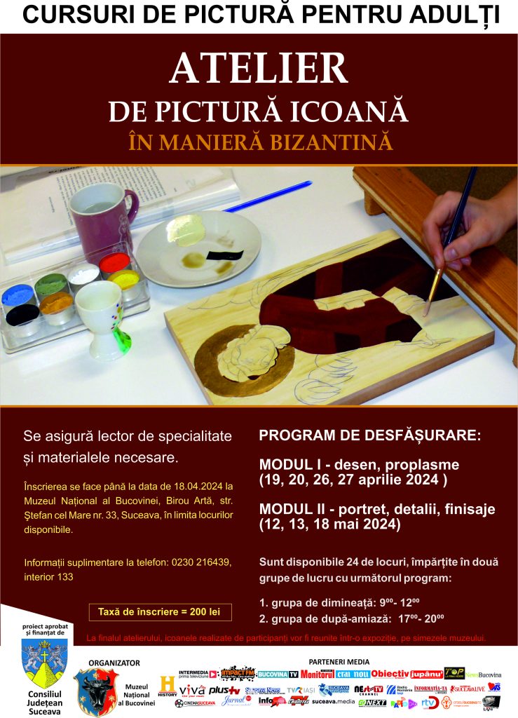 Atelierul de pictură icoană în manieră bizantină revine 