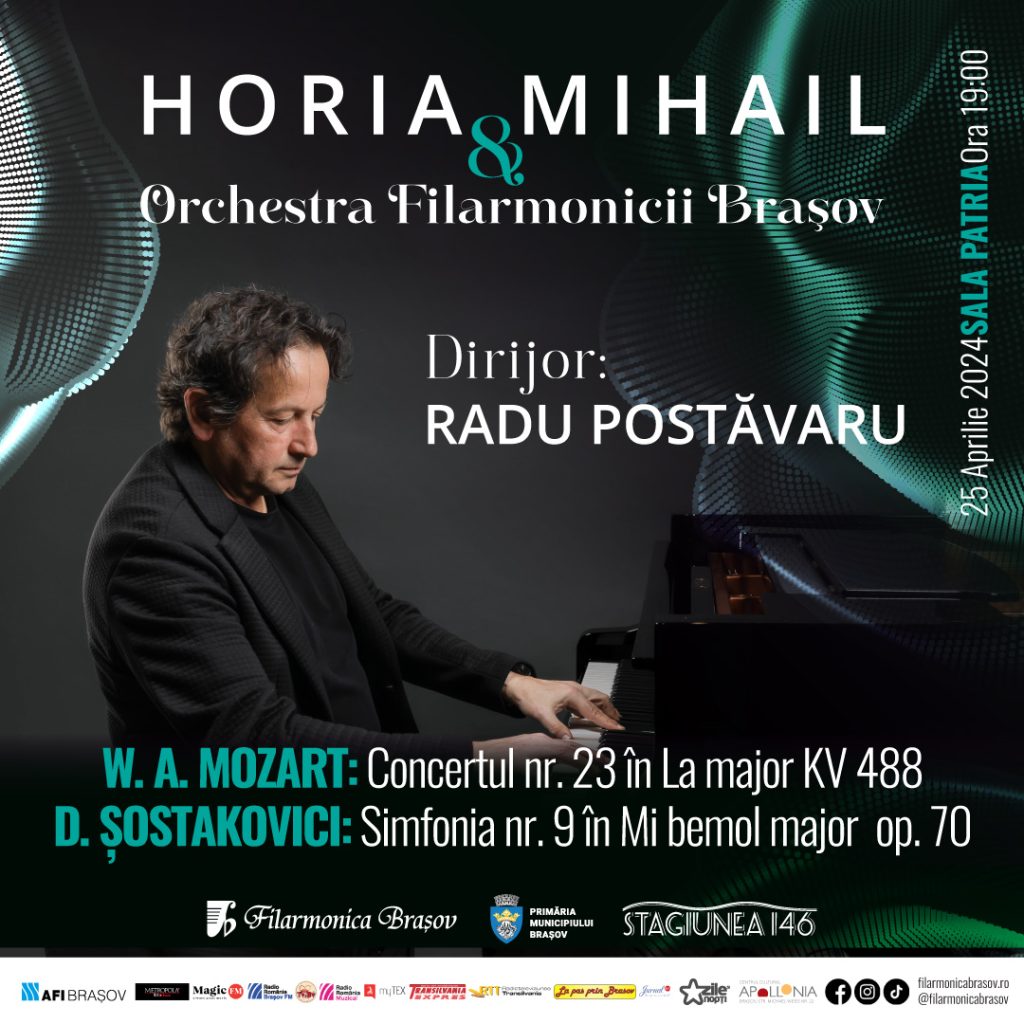 Filarmonica Brașov pregătește o serie de evenimente muzicale de excepție în luna aprilie