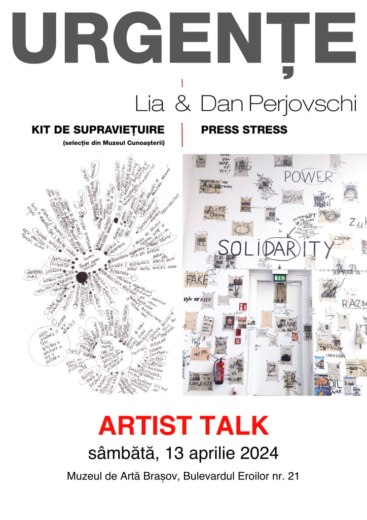 Artist Talk cu Lia Perjovschi și Dan Perjovschi la Muzeul de Artă Brașov