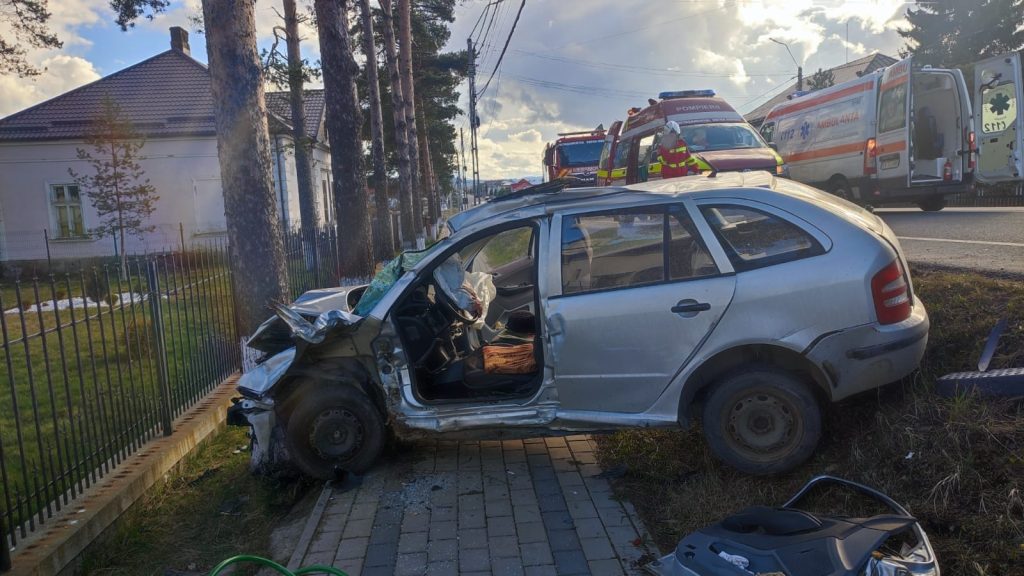 Accident grav pe DN17 la Poiana Stampei
