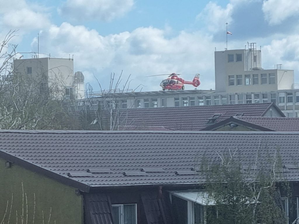 Spitalul Județean Suceava: prima aterizare a unui elicopter SMURD de când a fost deschis heliportul de la spitalul județean