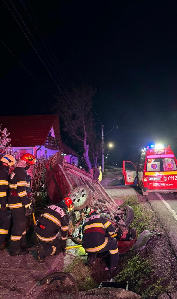Accident rutier pe strada Principală din Suseni