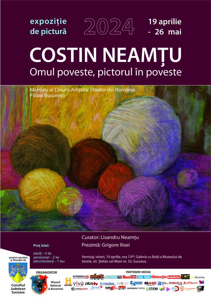 Expoziția „Costin Neamțu - Omul poveste, pictorul în poveste"
