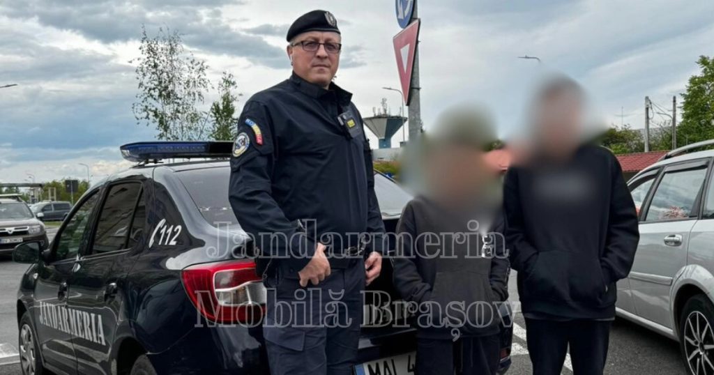 Minori dispăruți, găsiți de Jandarmii Grupării Mobile Brașov 